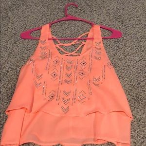 charlotte russe neon tank top